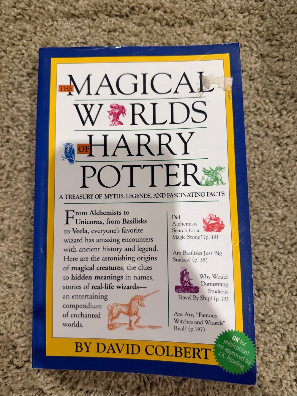 The Magical Worlds of Harry Potter by David Colbert - Blue Cover